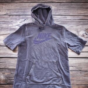 RARE Nike short sleeve hoodie! (stonewash purple color)